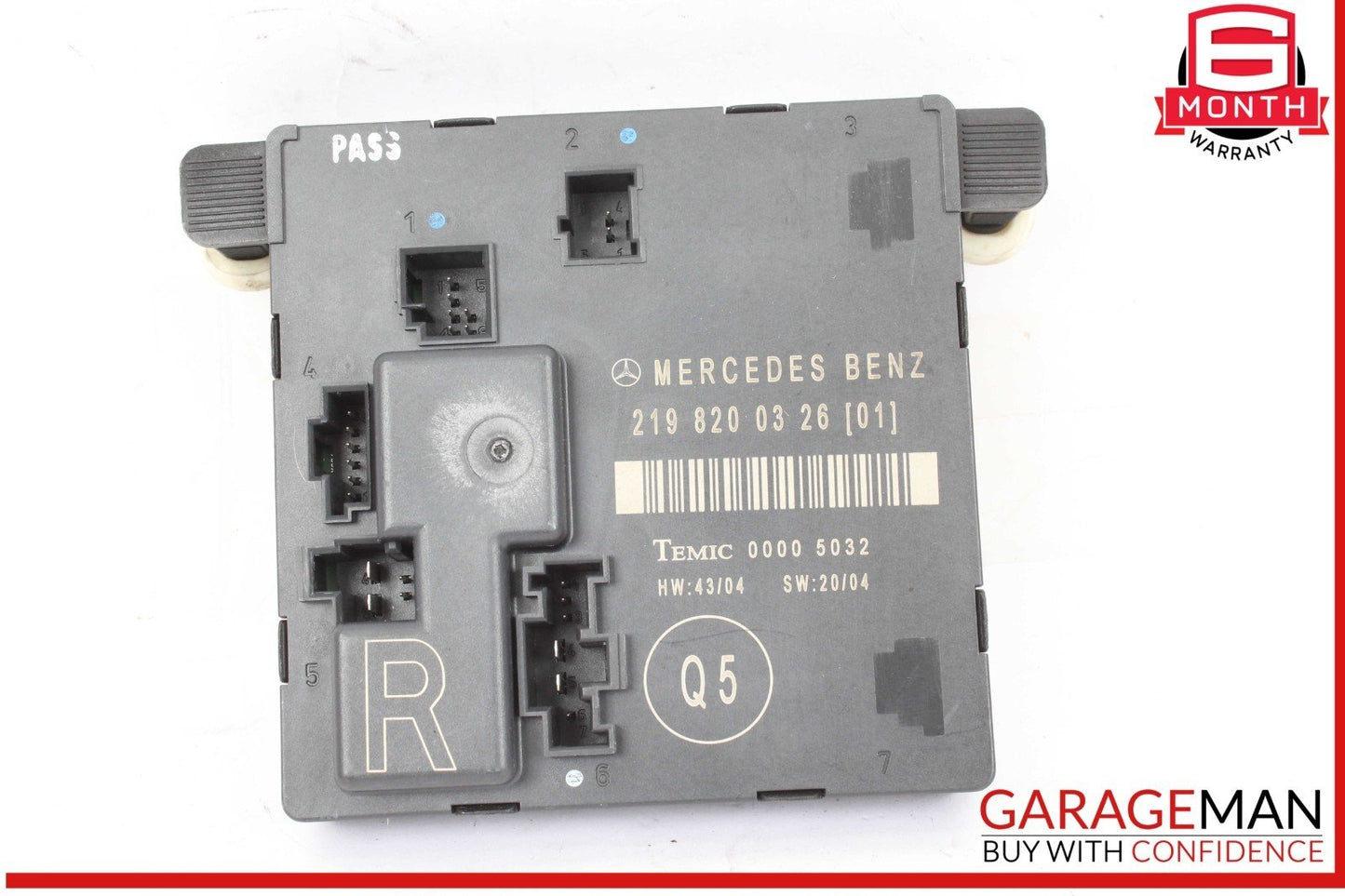 06-11 Mercedes W219 CLS550 CLS55 Rear Right Door Control Module 2198200326