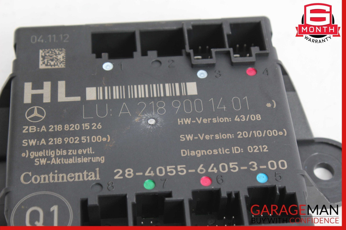 08-18 Mercedes W212 E400 CLS500 C300 C250 Rear Left Door Control Module Unit OEM