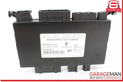 03-12 Mercedes R171 SLK280 E550 ML350 Front Right Side Seat Control Module OEM