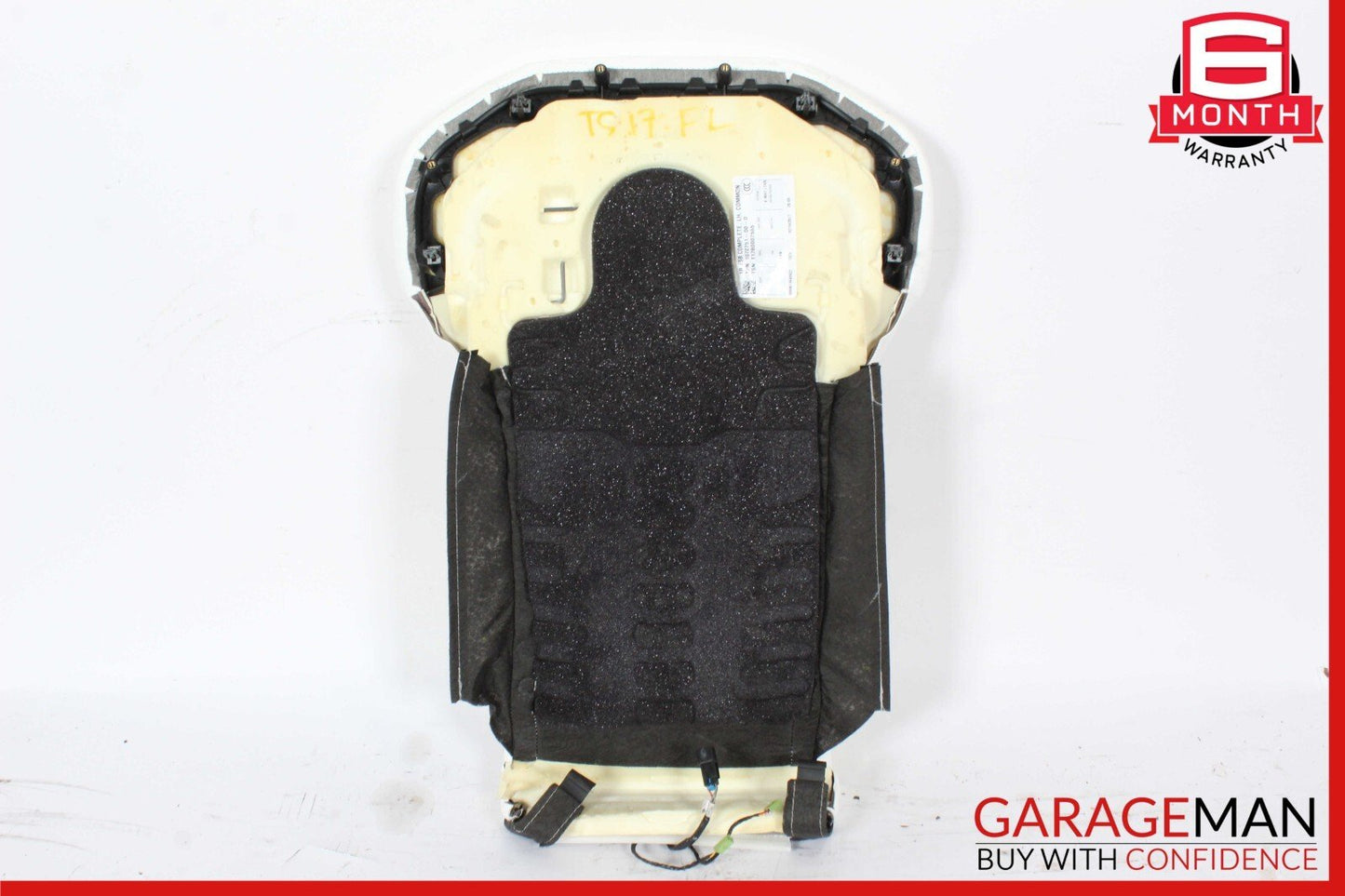 16-20 Tesla Model S Front Left Side Top Upper Seat Cushion Cover White OEM