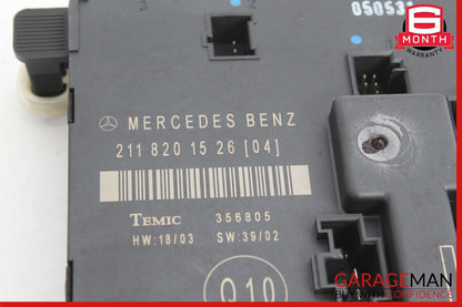 03-06 Mercedes W211 E500 E320 Rear Left Driver Side Door Control Module Unit OEM