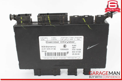 03-12 Mercedes X164 GL450 CLS550 SLK350 Seat Control Module Left Side OEM