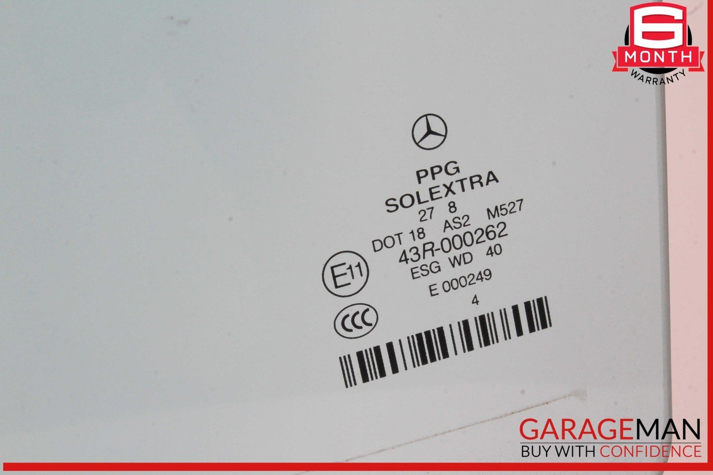 03-09 Mercedes W211 E550 Rear Left Driver Side Door Window Auto Glass OEM