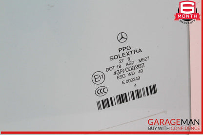 03-09 Mercedes W211 E550 Rear Left Driver Side Door Window Auto Glass OEM