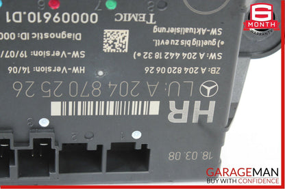 08-14 Mercedes W204 C300 Rear Right Passenger Side Door Controller Module Unit