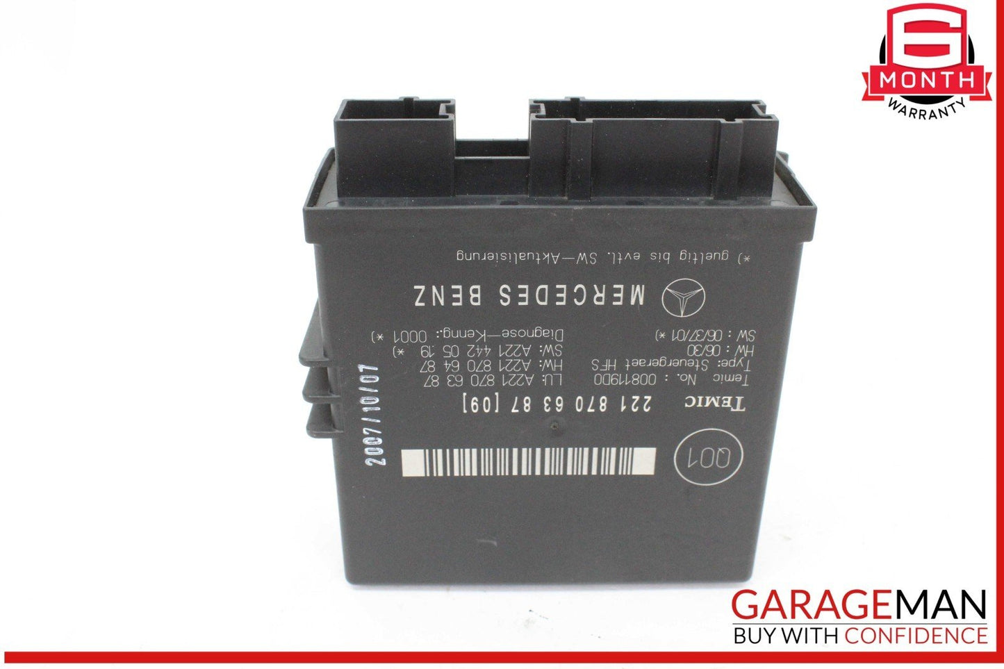 07-09 Mercedes W216 CL550 S63 AMG Trunk Release Remote Open Close Module OEM
