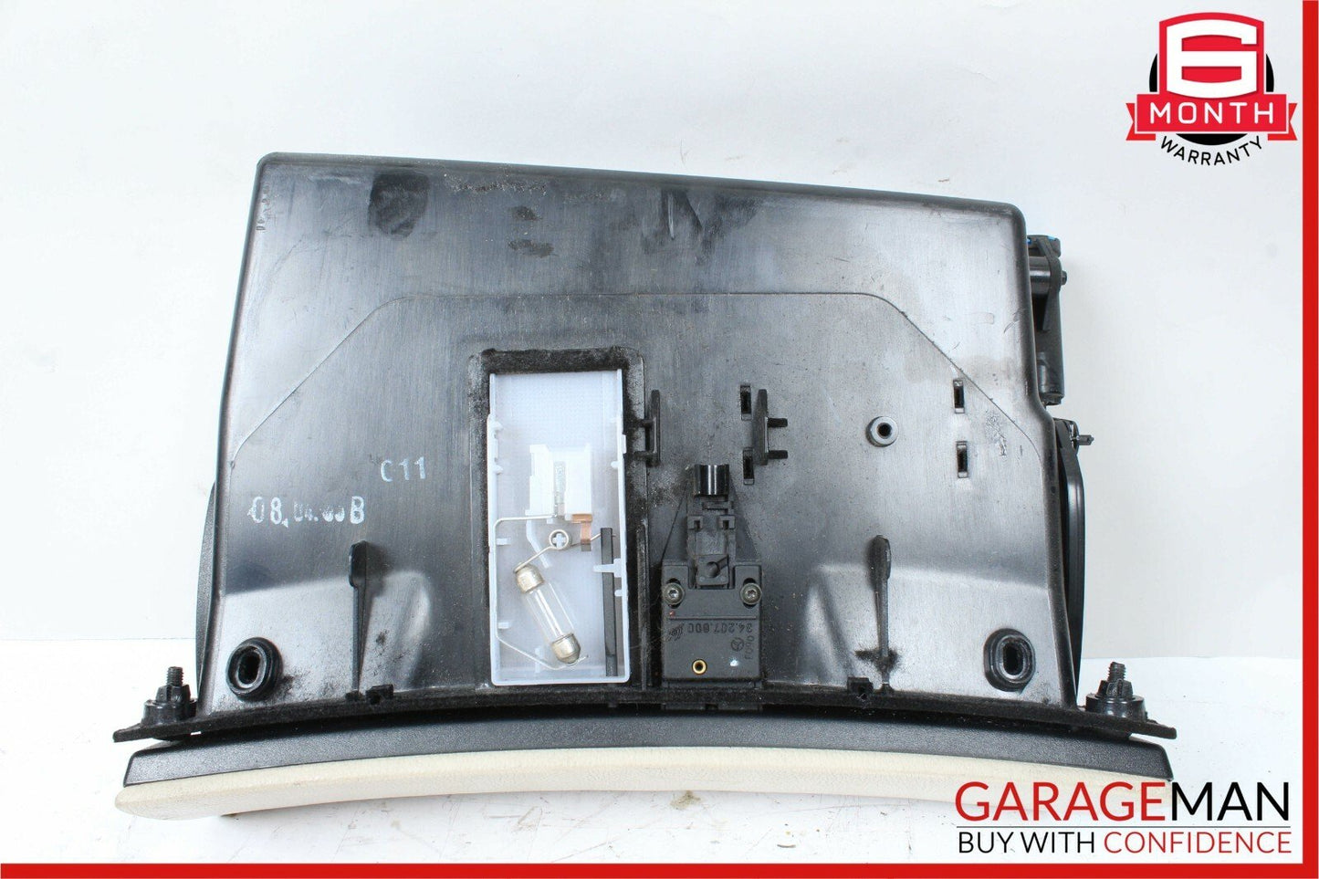 03-06 Mercedes W220 S350 S55 AMG Dash Glove Box Storage Tray Compartment Pebble