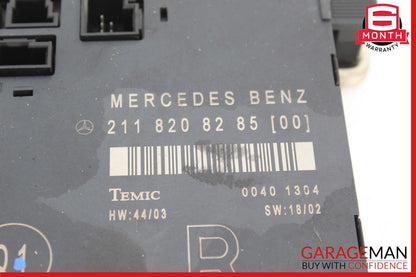 03-09 Mercedes W211 E350 E550 E63 Front Right Side Door Control Module Unit