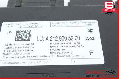 08-18 Mercedes W212 E350 SLK250 Front Left Side Seat Control Module Unit OEM