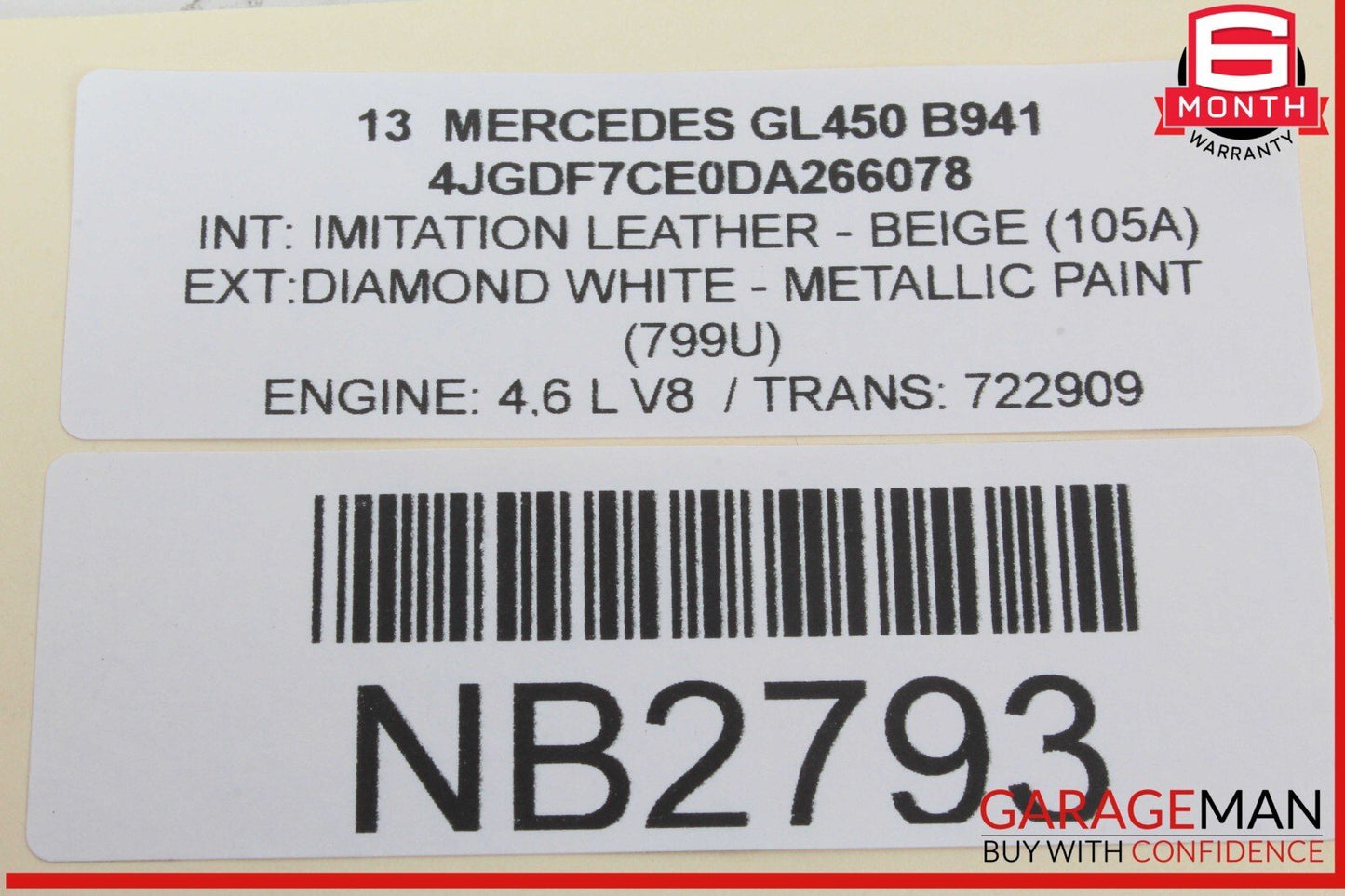 08-20 Mercedes X166 GL450 E350 Headlight Fog Light Switch Control Module OEM