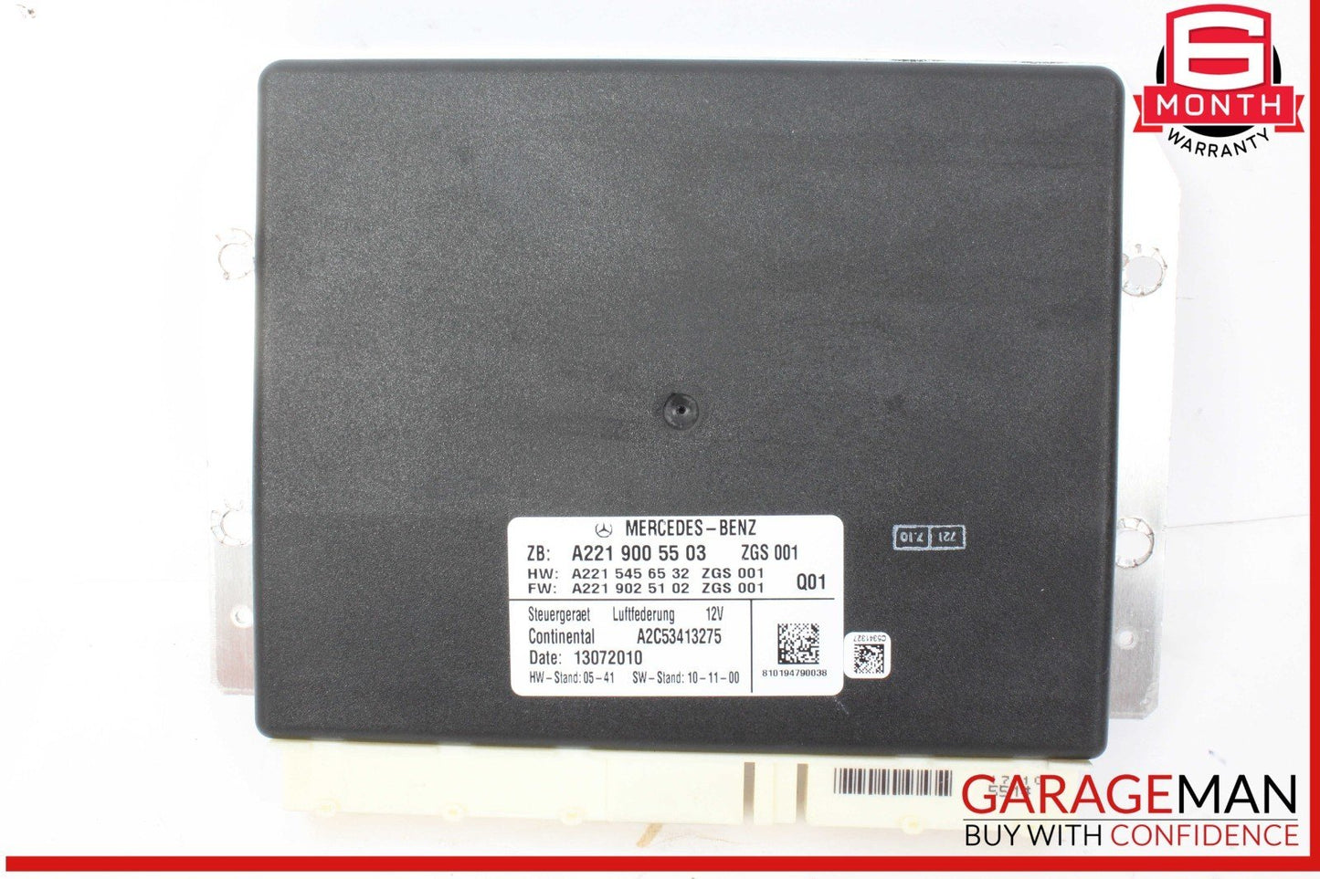07-14 Mercedes W221 S550 S400 Airmatic Air Suspension Control Module OEM