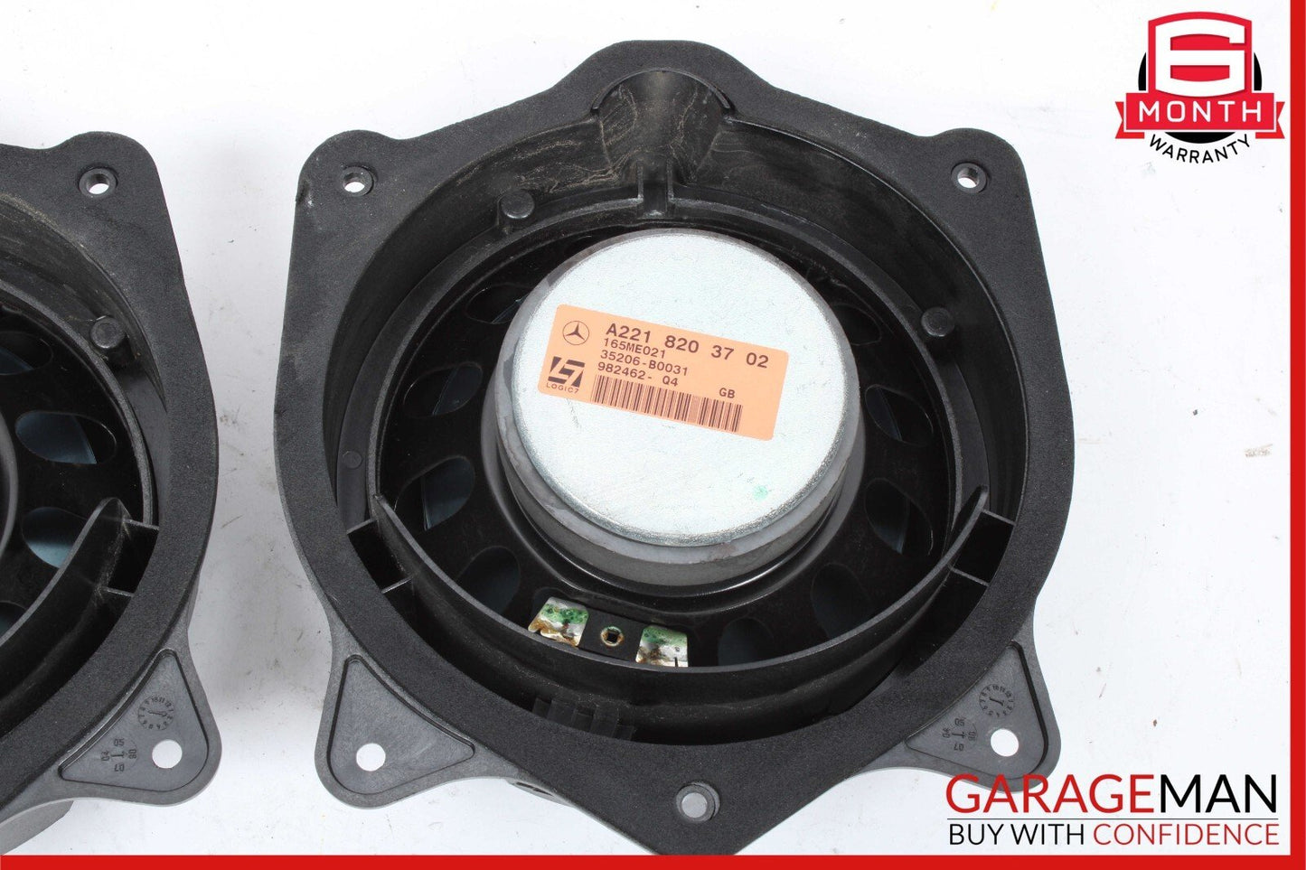 07-09 Mercedes W221 S550 Rear Left & Right Door Audio Sound Speaker Set of 2 Pc