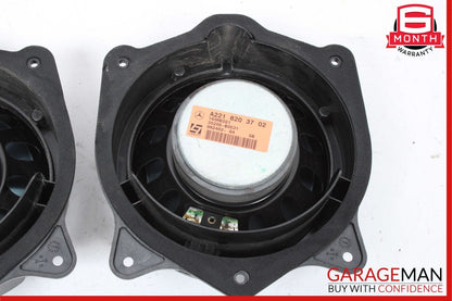 07-09 Mercedes W221 S550 Rear Left & Right Door Audio Sound Speaker Set of 2 Pc