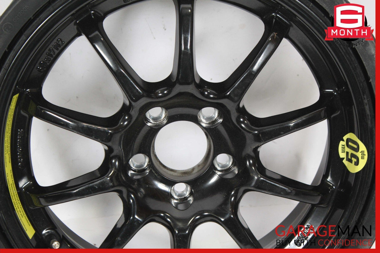 03-12 Mercedes R230 SL500 SL63 AMG Spare Tire Emergency Wheel Donut Rim 17" R17