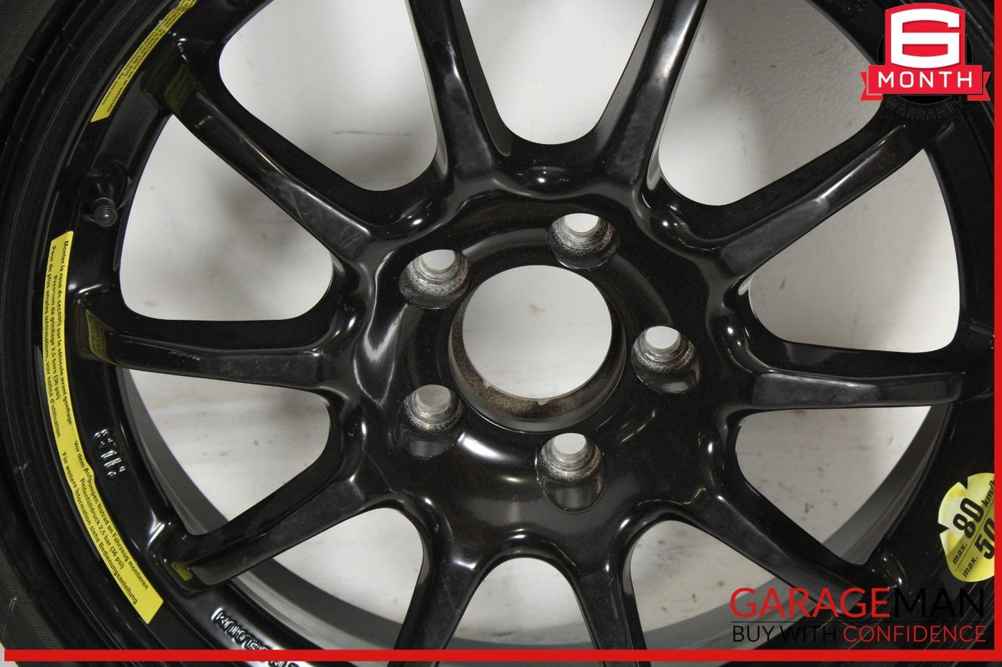 03-12 Mercedes R230 SL500 SL550 Emergency Spare Tire Wheel Donut Rim 17" 17 OEM