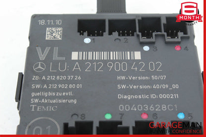 08-18 Mercedes W212 E350 C250 SLK350 Front Left Side Door Control Module OEM