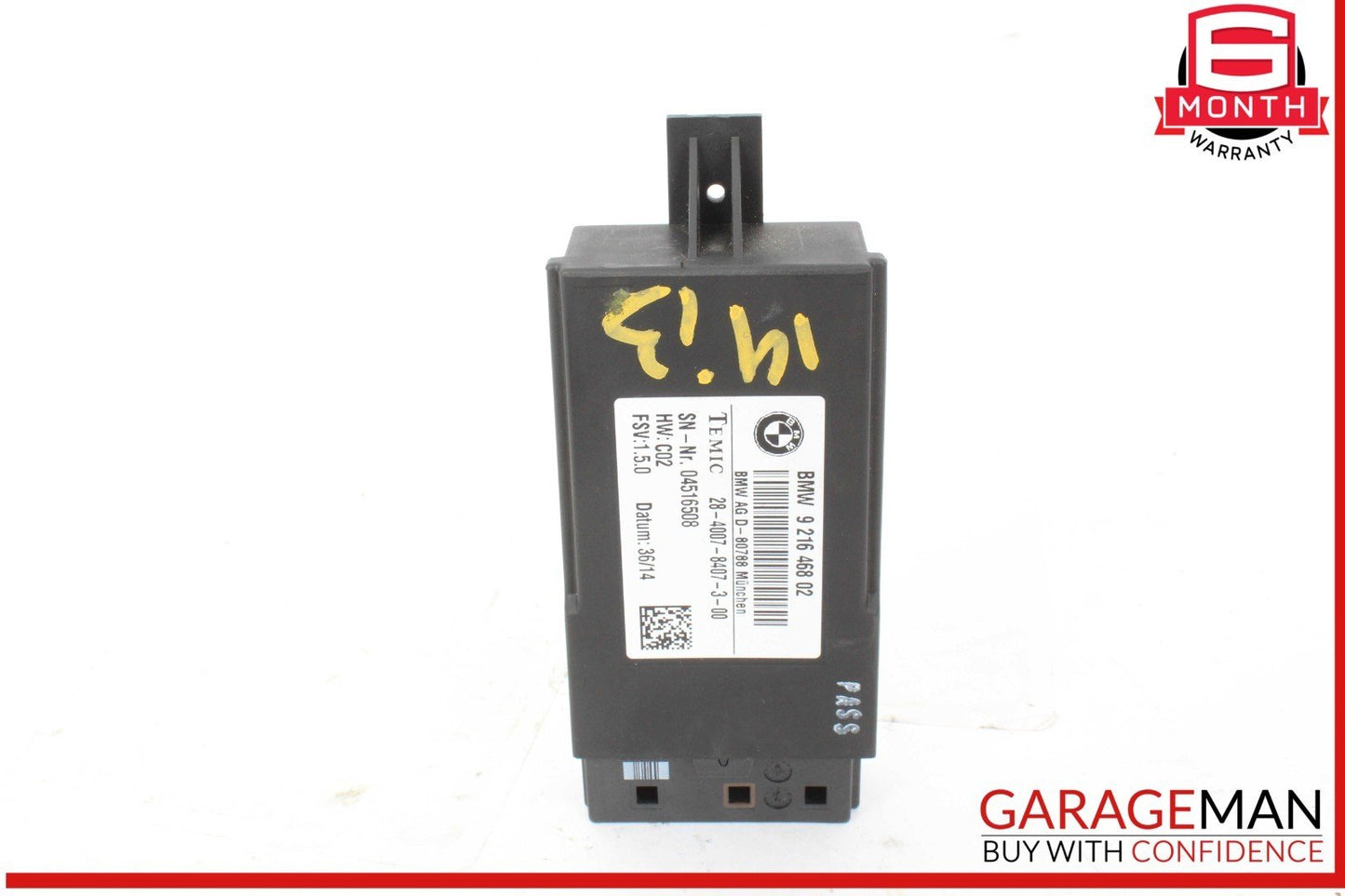 14-17 BMW I3 Hybrid Right / Left Side Seat Controller Module Unit 9216468 OEM