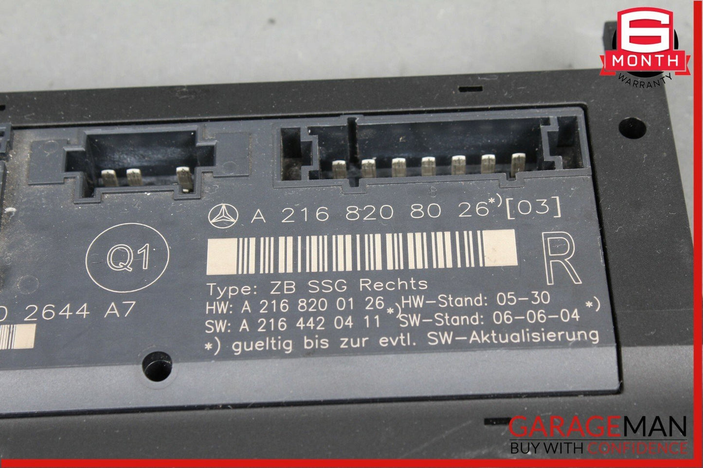 07-13 Mercedes W216 CL550 CL600 Front Right Seat Control Module 2168208026 OEM