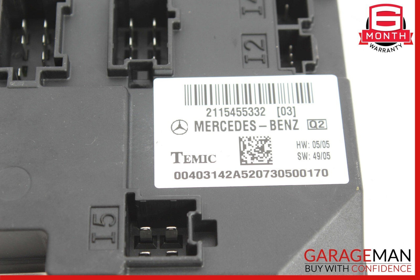 03-11 Mercedes W219 CLS63 AMG CLS550 Body Control Module BCM 2115453632 OEM