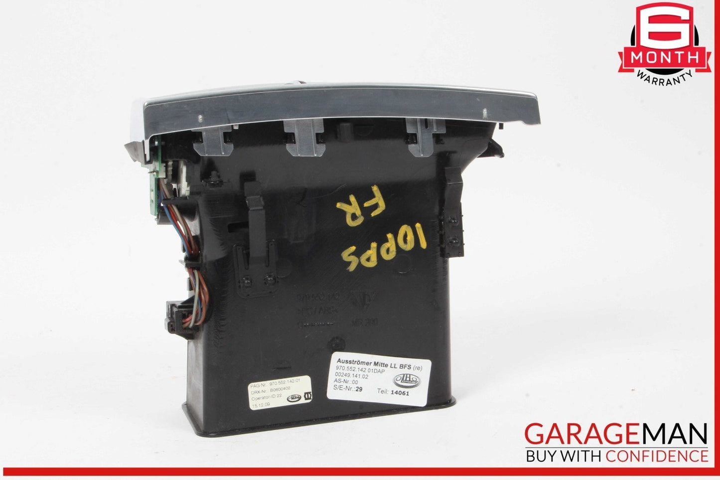 10-16 Porsche Panamera 970 Front Right Center Console AC A/C Air Vent OEM