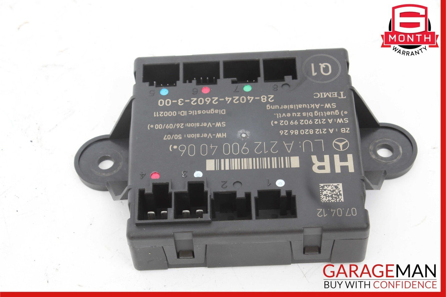 08-18 Mercedes GLK350 C250 C300 CLS550 Rear Right Side Door Control Module Unit