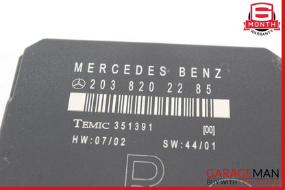 01-07 Mercedes W203 C240 C230 C320 Rear Right Door Control Module 2038202285 OEM