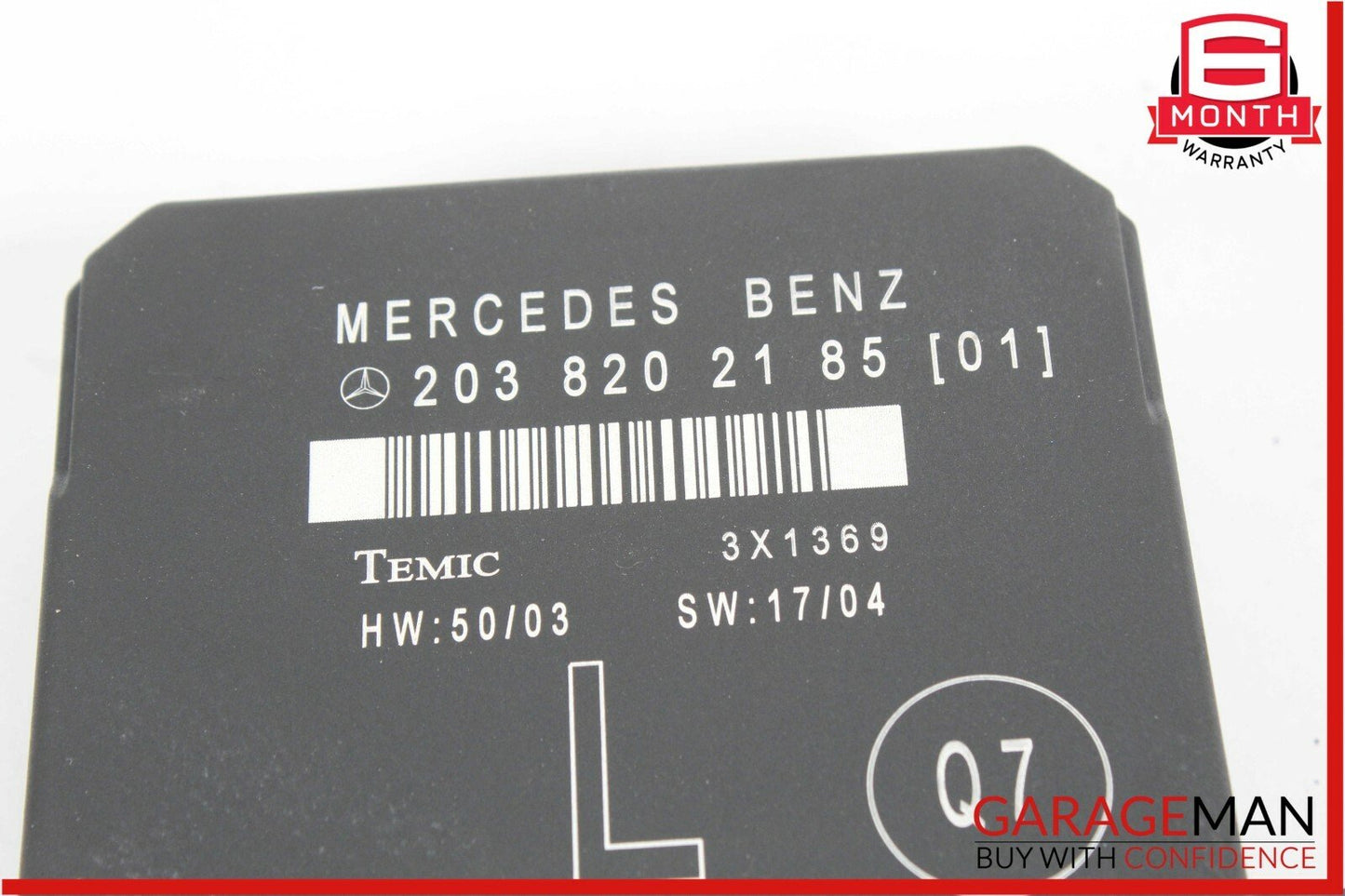 01-07 Mercedes W203 C230 C280 Rear Left Side Door Computer Control Module Unit