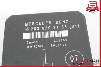01-07 Mercedes W203 C230 C280 Rear Left Side Door Computer Control Module Unit