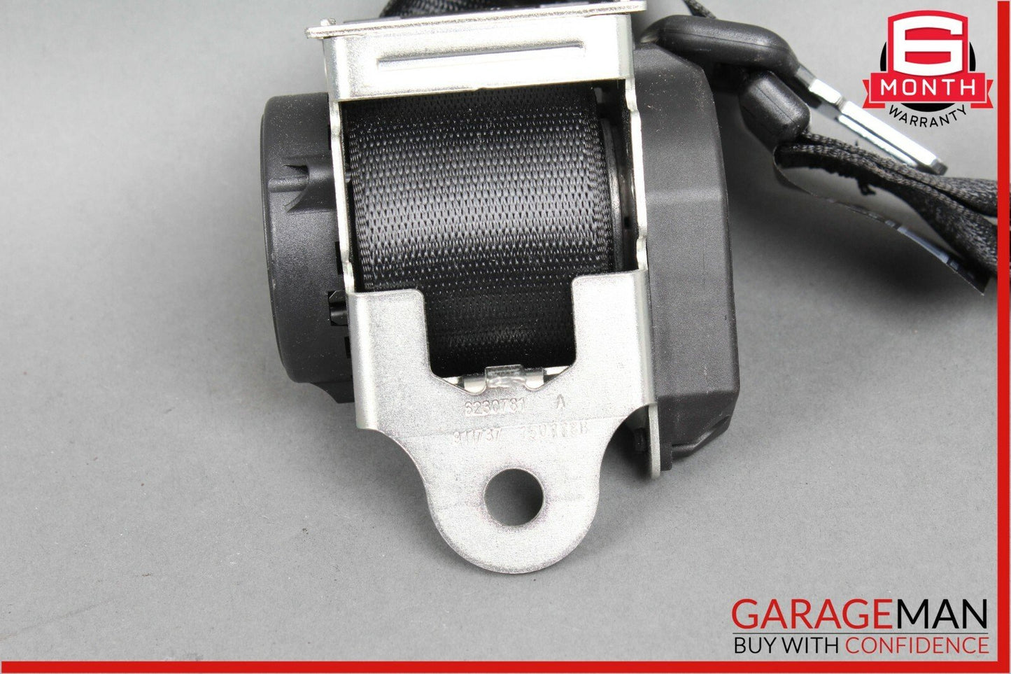 14-17 Maserati Ghibli Rear Center Seatbelt Seat Belt Retractor Black OEM