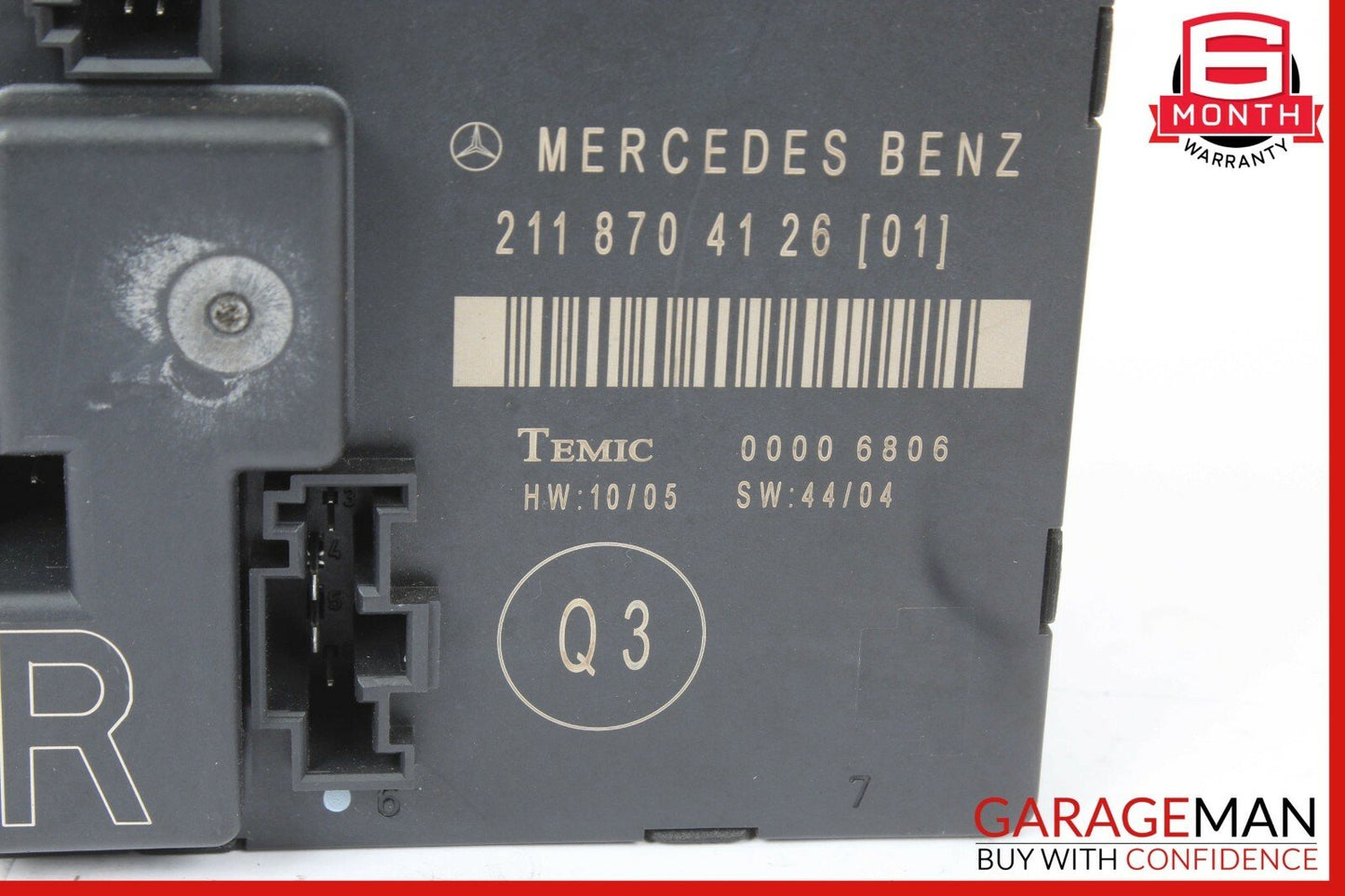 03-09 Mercedes W211 E350 E550 E63 AMG Rear Right Side Door Control Module Unit