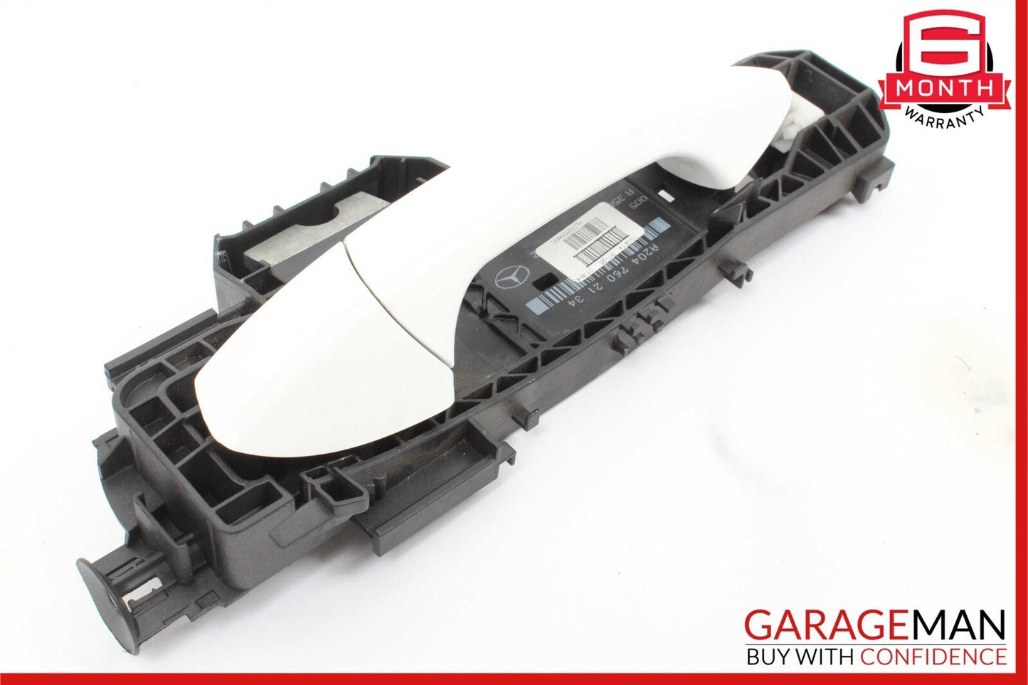 12-14 Mercedes W204 C250 Rear Left Driver Side Exterior Door Handle Polar White
