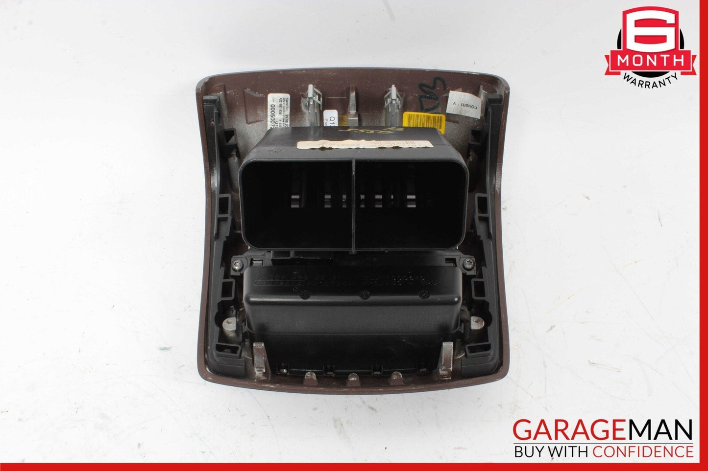 07-13 Mercedes W221 S550 S400 Rear Center Console A/C Air Vent Trim Bezel Wood