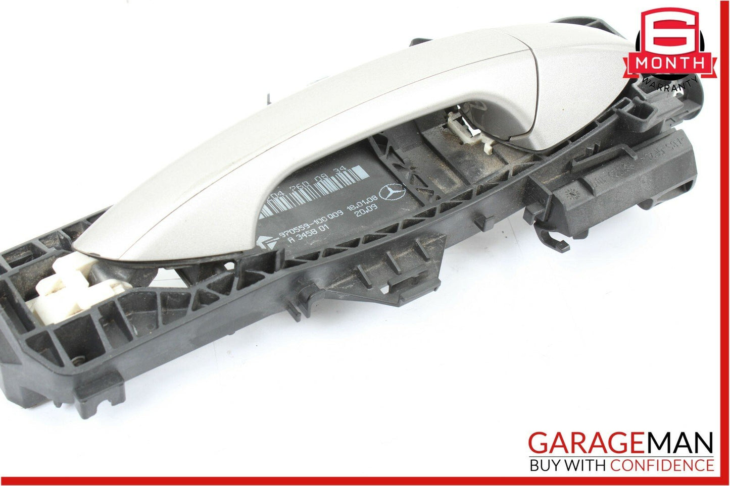 08-11 Mercedes W204 C300 C250 Rear Right Side Exterior Door Handle Silver OEM