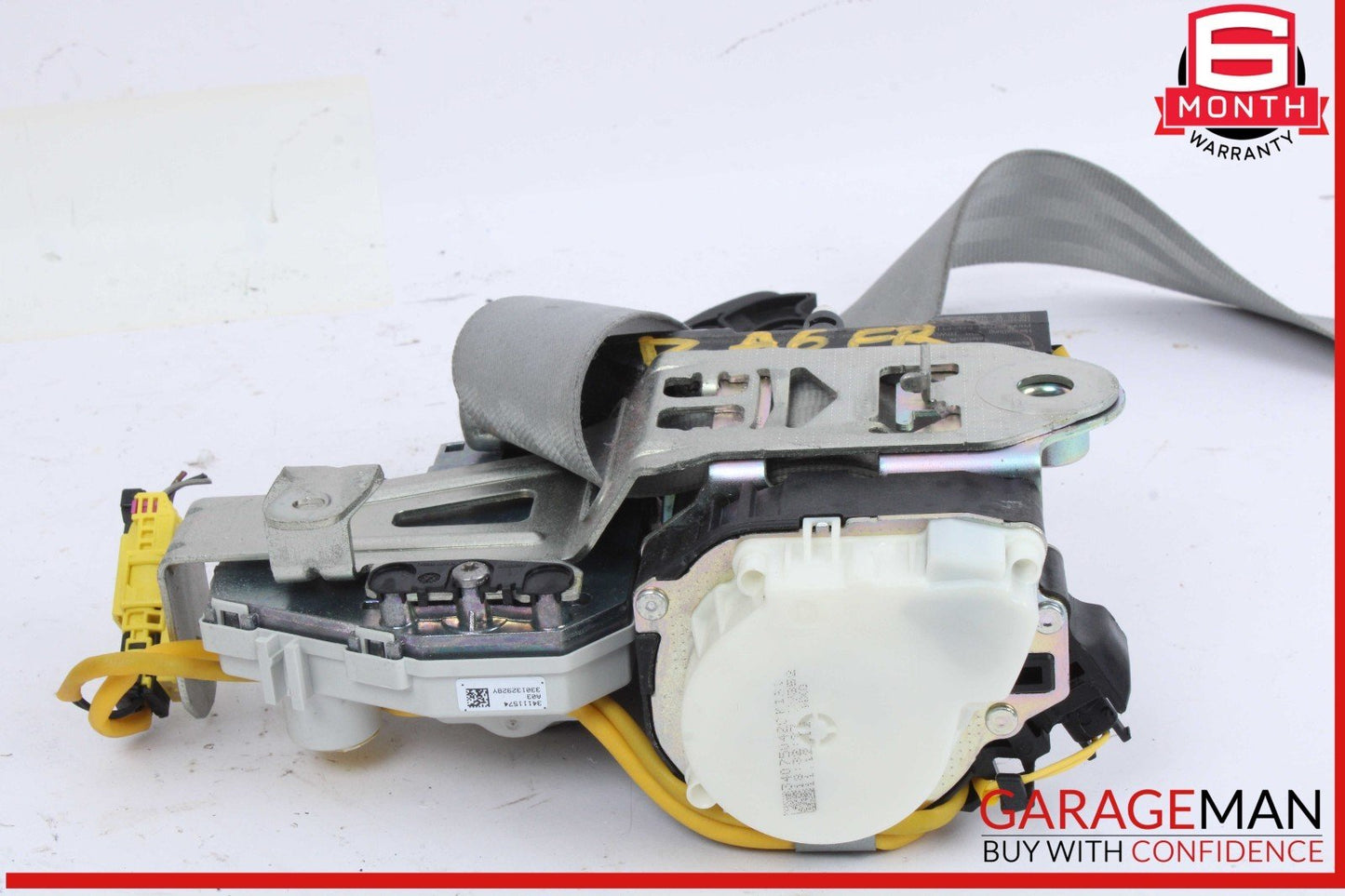 12-18 Audi A6 Front Right Passenger Side Seat Belt Seatbelt Retractor Black OEM
