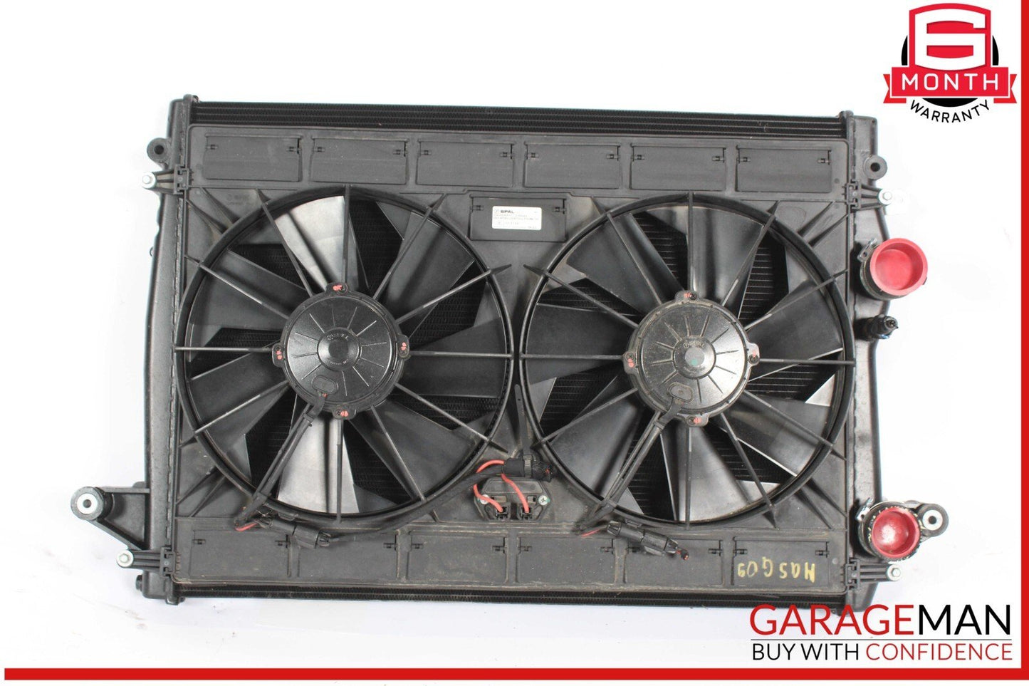 09-19 Maserati GranTurismo 4.2L Water Cooling Radiator A/C Condenser OEM