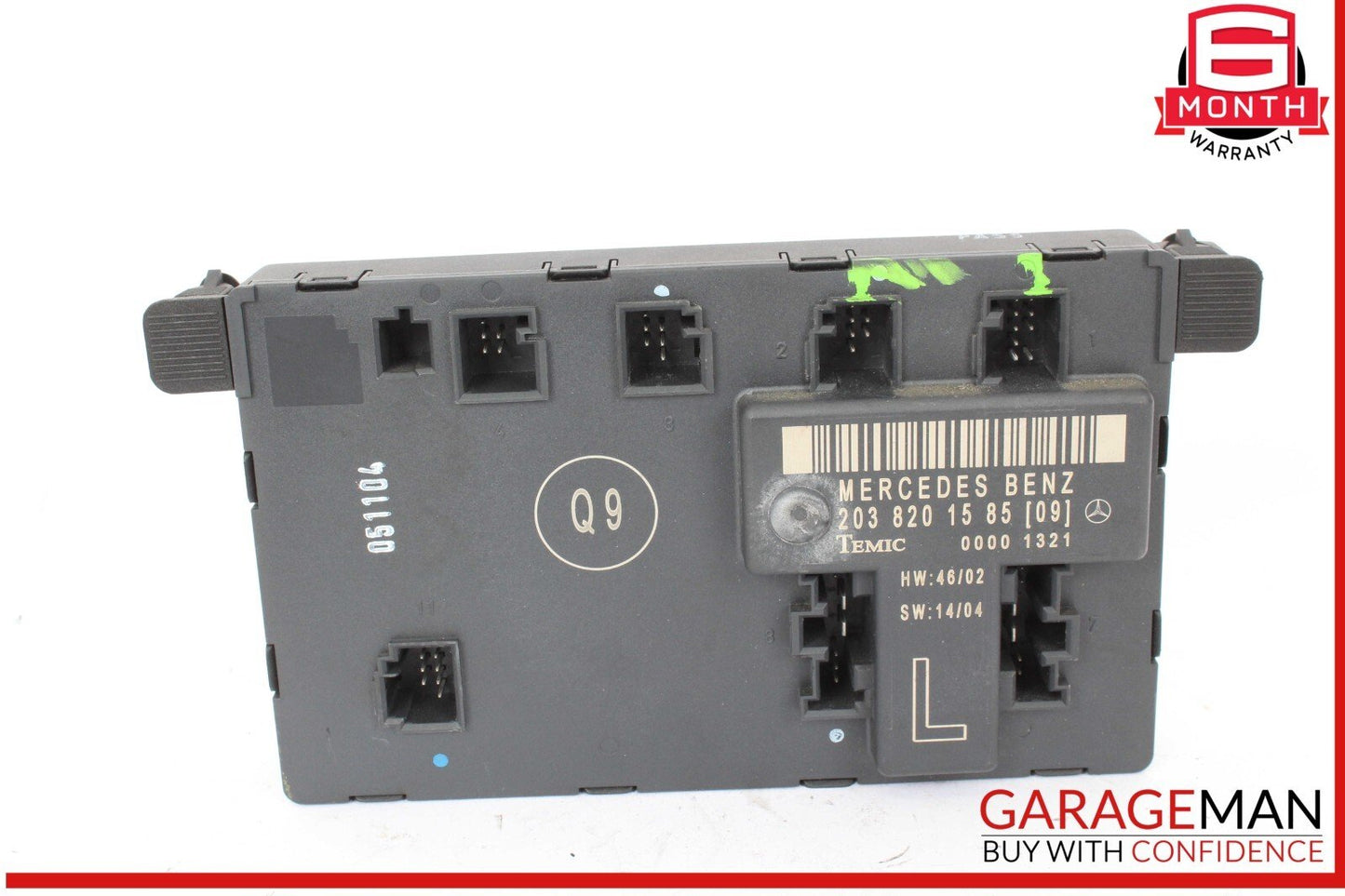 01-07 Mercedes W203 C350 Sport Front Left Side Door Control Module 2038201585