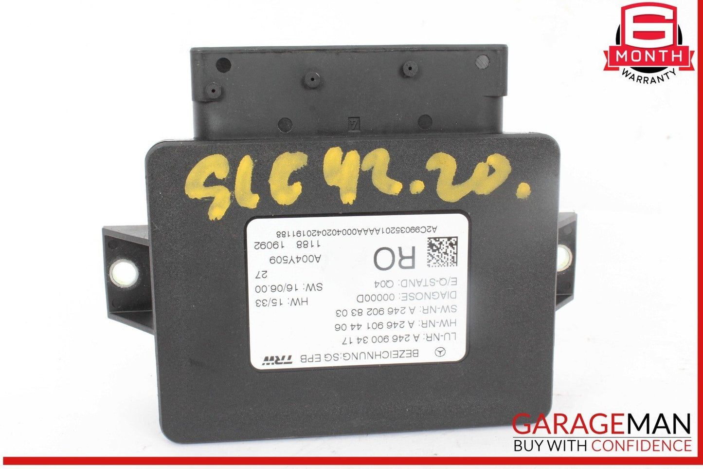12-20 Mercedes R172 SLC43 AMG SLK350 Hand Parking Brake Control Module Unit OEM