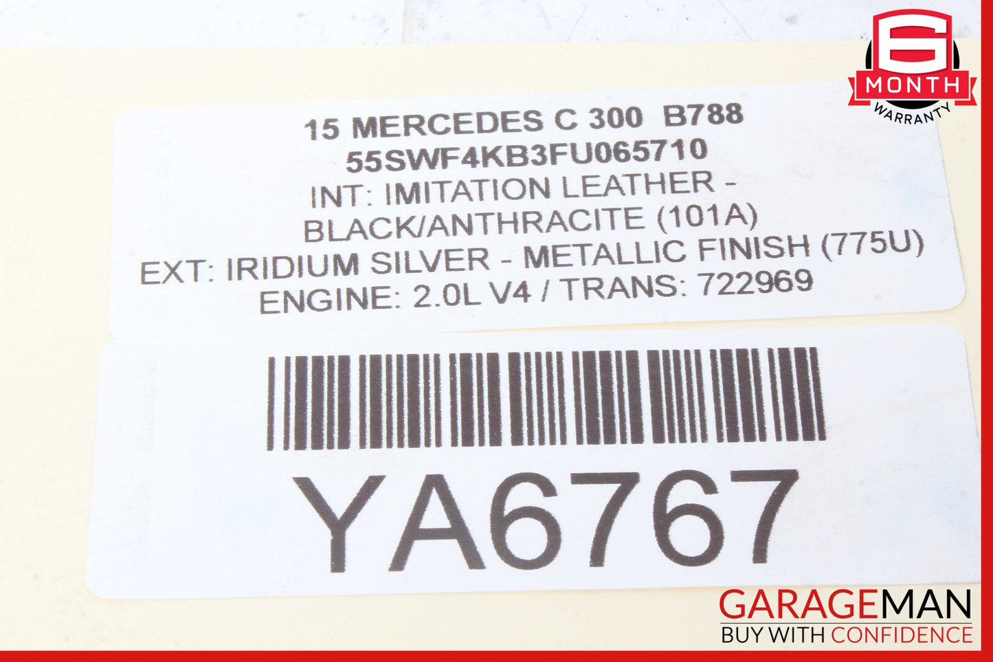 15-18 Mercedes W205 C300 Trunk Lid Lock Latch Actuator OEM
