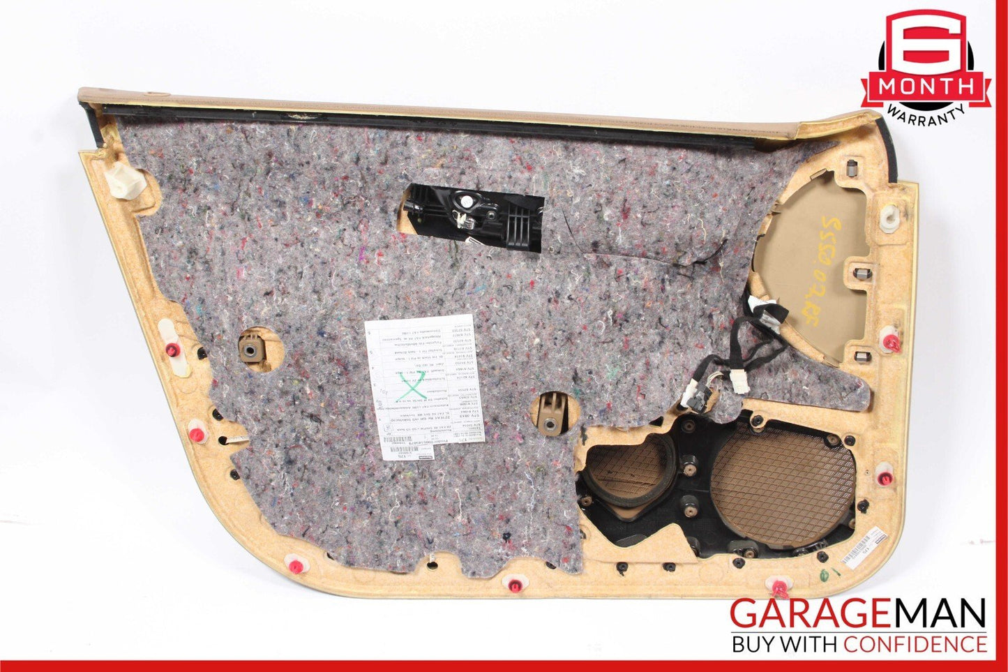 07-09 Mercedes W221 S550 Front Right Side Complete Interior Door Panel Brown OEM