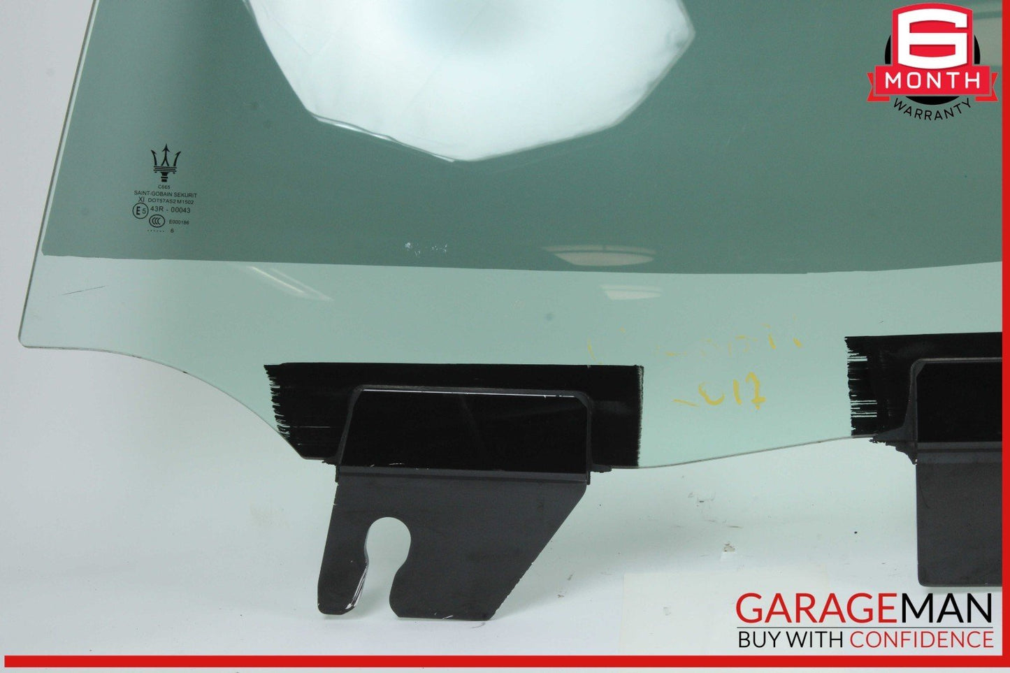 14-22 Maserati Ghibli M157 Rear Left Driver Side Door Window Glass OEM