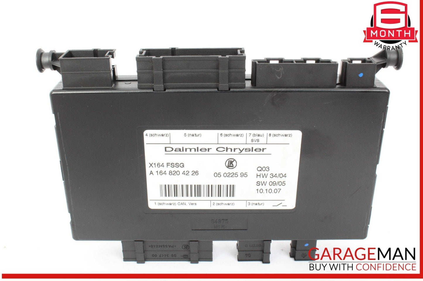 07-09 Mercedes X164 GL550 GL450 Third Row Seat Power Folding Control Module Unit