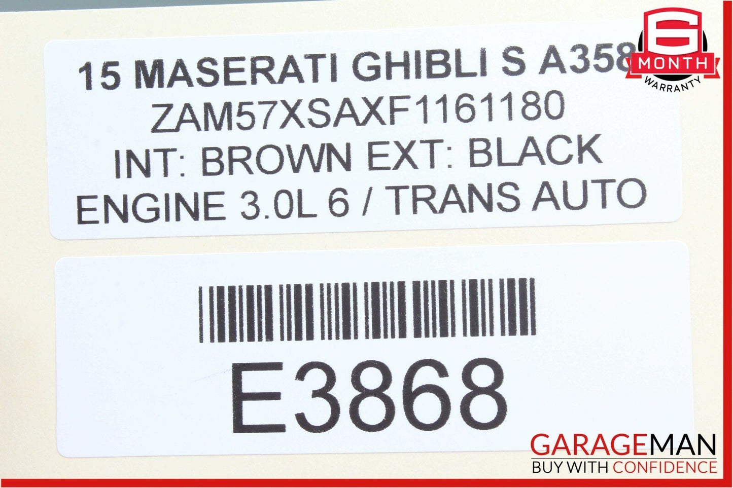14-17 Maserati Ghibli Front Dashboard Dash Instrument Panel Analog Clock OEM