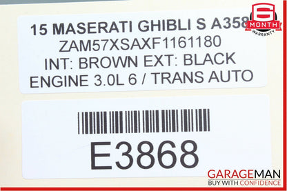 14-17 Maserati Ghibli Front Dashboard Dash Instrument Panel Analog Clock OEM