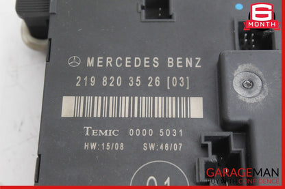 06-11 Mercedes W219 CLS550 CLS500 Rear Left Side Door Control Module Unit OEM