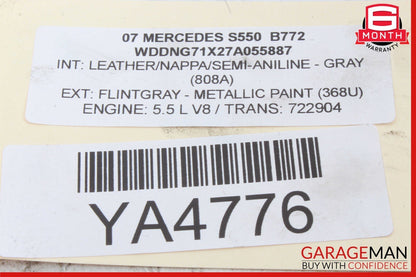 07-13 Mercedes W221 S550 CL550 Rear Trunk Lid Lock Latch Actuator w/o Key OEM