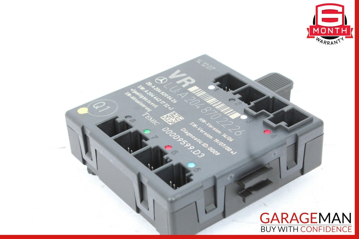 08-18 Mercedes W204 C300 C250 E400 Front Right Side Door Control Module OEM