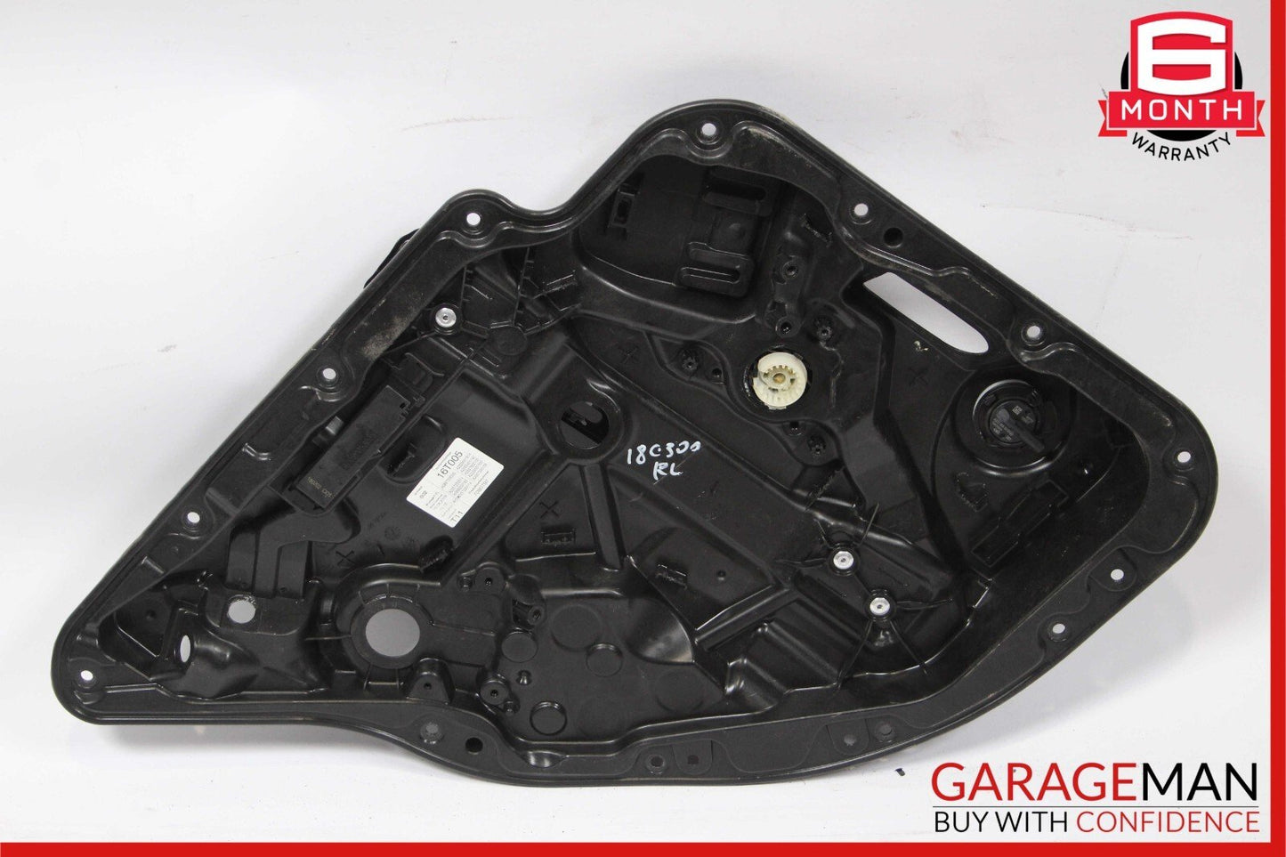 15-20 Mercedes W205 C300 C63 Rear Left Side Door Window Regulator Frame Plate