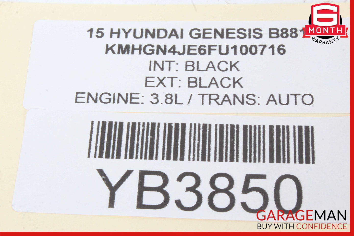 15-20 Hyundai Genesis Front Right Seat Occupant Detection Module OEM