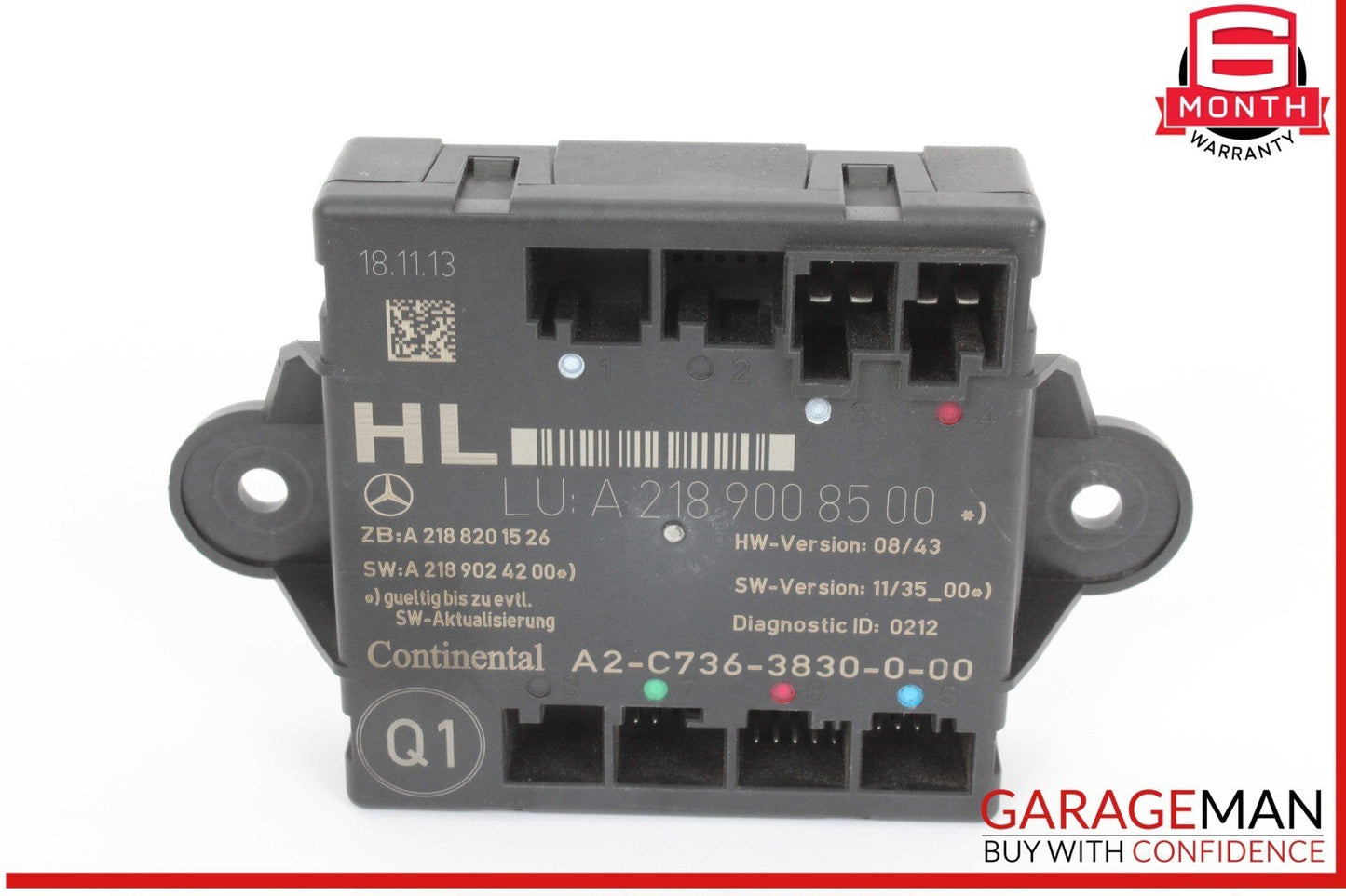 08-18 Mercedes W212 E250 CLS500 C250 Rear Left Side Door Control Module Unit OEM