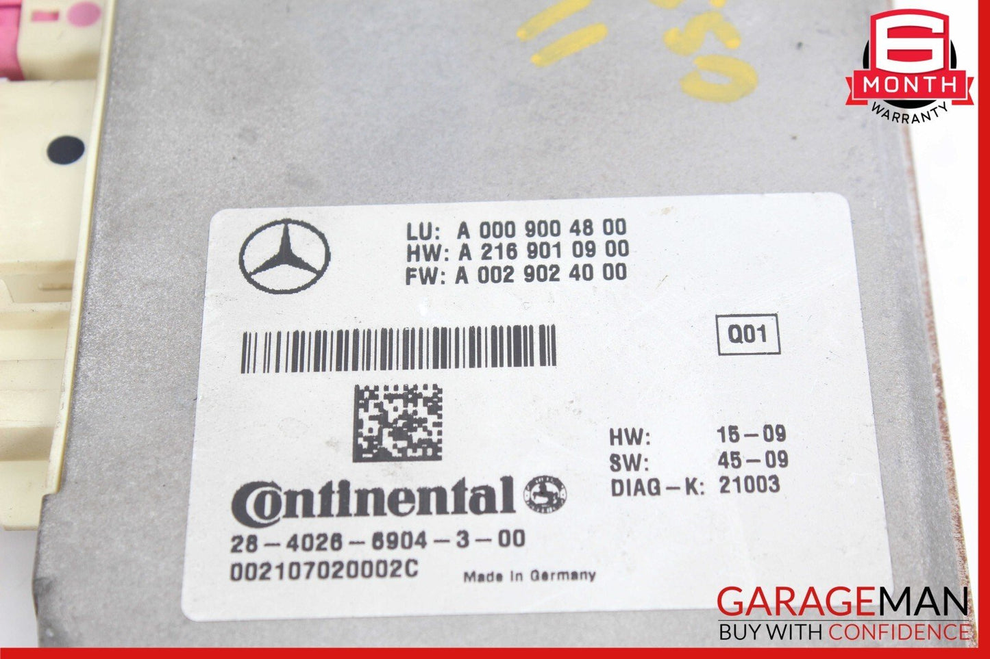 10-13 Mercedes W216 CL550 S550 S63 Cruise Control Video Distance Radar Unit OEM